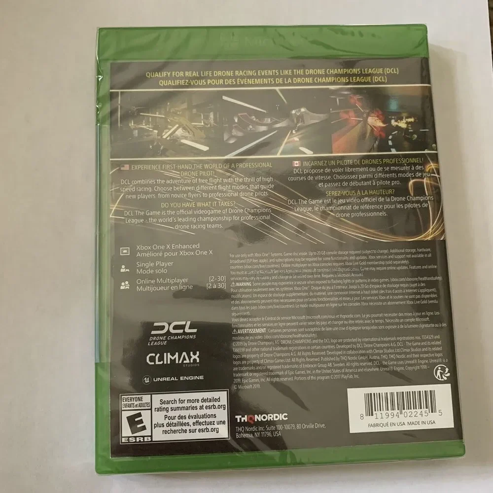 DCL The Game Drone Champions League‎ Xbox One New Factory Sealed Rated E Climax